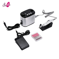 Polisseuse à ongles 45000 tr/min à vitesse réglable, polisseuse électrique professionnelle de bureau pour le retrait de vernis à ongles