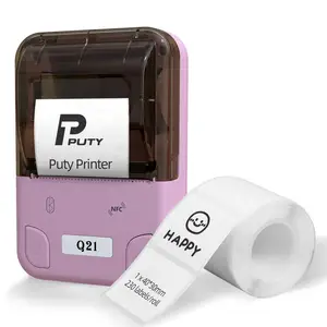 Produk Baru Mini Portabel Thermal Pocket Mobile Printer Stiker Label Foto Printer Nirkabel