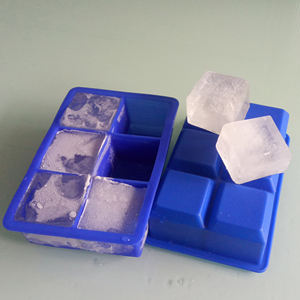 Blocs <span class=keywords><strong>de</strong></span> glace à <span class=keywords><strong>whisky</strong></span> Offre Spéciale Plateau à glaçons King en silicone à 6 cavités - Product Image 2