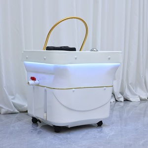 Meilleures ventes : Mobilier de <span class=keywords><strong>salon</strong></span>, équipement portable pour lavage de cheveux, accessoires de lit de lavage capillaire, bac de lavage pour spa capillaire - Product Image 3