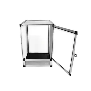 Nomo nouvelle prime terrarium reptile pour animal de compagnie reptile serpent caméléon lézard cage NX-06 Argent