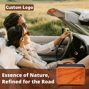 Ambientador de Coche de Larga Duración con Aroma a Ámbar, Clip Metálico para Visera y Bloque de Madera para Aromaterapia - Product Image 2