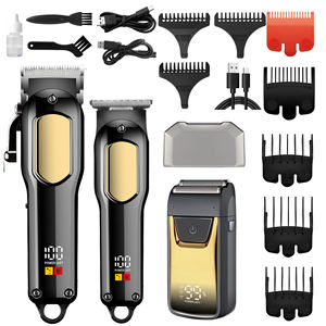 <span class=keywords><strong>Set</strong></span> Tagliacapelli Professionale Ricaricabile e Regolabarba Cordless da Uomo con Display LCD all'Ingrosso OEM ODM - Product Image 1