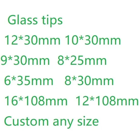 Glas Filter Tips Ronde Mond Of Platte Mond Glas Tips Glazen Flacon Verschillende Grootte