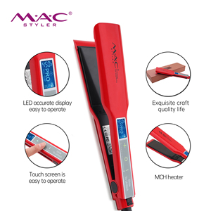 Máy làm thẳng tóc bằng titan màn hình cảm ứng nhãn hiệu riêng chuyên nghiệp - Product Image 1