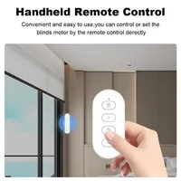 Motor Inteligente WiFi para Persianas Enrollables, Batería Recargable con Panel Solar, Compatible con Tuya Smart Life, Google Home y Alice