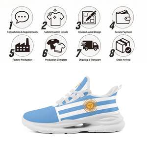 Chaussures de sport à lacets personnalisées <span class=keywords><strong>avec</strong></span> nom d'équipe imprimé sur demande, fabrication directe usine, OEM ODM, baskets personnalisées pour fans FN079-26027048-2 - Product Image 4