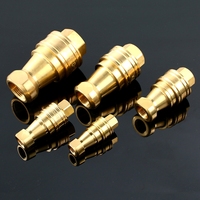 Connecteur rapide hydraulique en laiton KZD avec outils de filetage interne pour accessoires chimiques hydrauliques 1/8 3/8 1/2 3/4 1 pouce