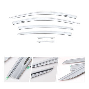 แผ่นเบี่ยงกระจกโครเมียมคุณภาพสูงป้องกันแสงแดดอุปกรณ์เสริมรถยนต์กระบังหน้าประตูสำหรับ Buick Regal 2017- - Product Image 6