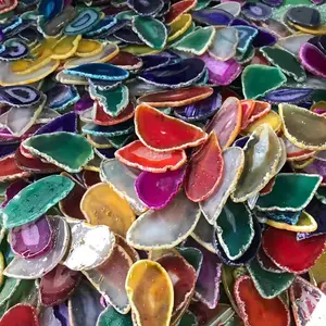 Batu penyembuhan kualitas tinggi buatan tangan lempengan dipoles kristal pelangi batu akik iris untuk dijual aksesoris kupu-kupu