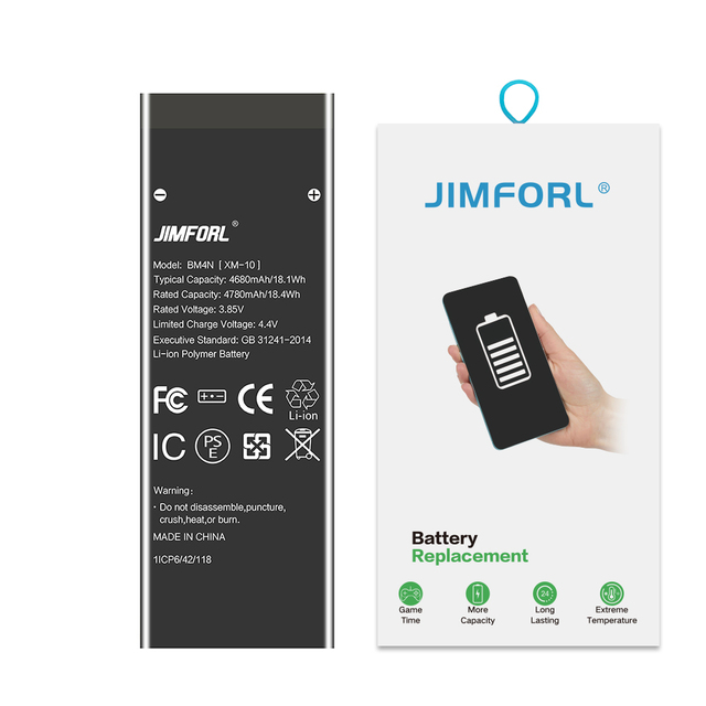 BM4N 4780mAh Li-ion Polymer Rechargeable Battery Mobile Phone for Mi 10 Quick Charge CE/FCC/RoHS Certified Double IC