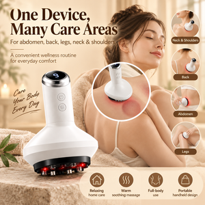 Dispositivo de Masaje Eléctrico Gua Sha con Calor y Luz Roja, 9 Niveles, Portátil, para el Cuidado Corporal en Casa - Product Image 5