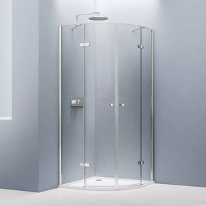 <span class=keywords><strong>Mampara</strong></span> de Ducha de Vidrio Templado Impermeable de <span class=keywords><strong>Media</strong></span> Altura sin Marco, Simple y Económica, Venta Directa de Fábrica - Product Image 2