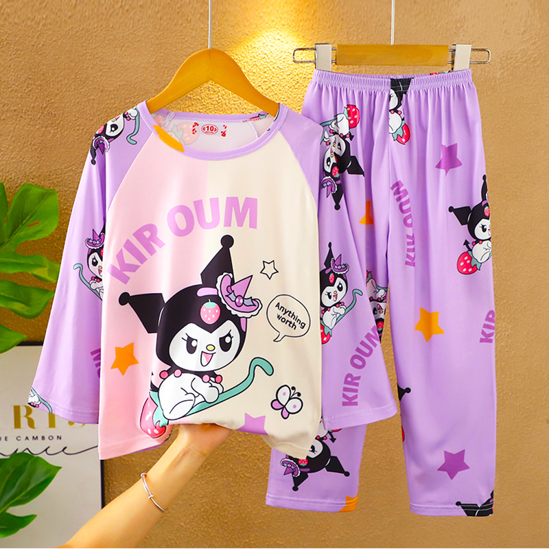 Ensemble double long-Lomi violet fraise
