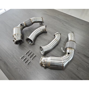 AKS Catted Downpipe für BMW M5 F90 M8 F92 F93 LCI Inc CS Ende 2021 Racing Downpipe - Product Image 5