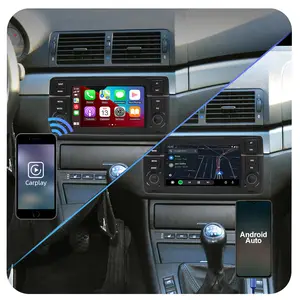 7 inç Android araba video radyo ses dvd müzik çalar rds/carplay ile BMW E46 için