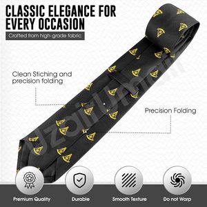Cravate en soie jacquard classique unisexe et écologique avec option de logo personnalisé pour les services professionnels - Product Image 4