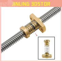 Écrou à ressort anti-jeu T8 Écrou à élimination en laiton Utilisé pour mettre à niveau Ender 3 CR-10 T8 Vis à plomb DIY CNC Imprimante 3D