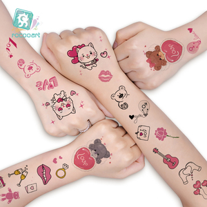 Tatuaggi temporanei per donne moglie, matrimonio confessione d'amore romantici per feste adesivi per il corpo, san valentino tatuaggi finti coppie - Product Image 2