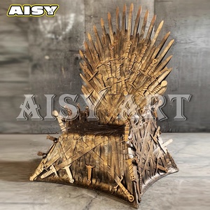 Stile industriale retrò KTV bar Store decorazione in metallo gioco <span class=keywords><strong>di</strong></span> ferro <span class=keywords><strong>trono</strong></span> sedile creativo planimetria ornamenti - Product Image 4
