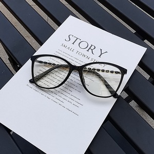 Monturas de Gafas de Ojo de Gato con Aro Completo, Lentes de Resina con Protección Anti Luz Azul, Ligeras y Modernas para Mujer, Gafas de Lectura - Product Image 1