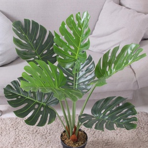 Planta de Monstera, Bonsái Artificial, Árbol en Maceta de Plástico, Realista, Ecológico, 85 cm, <span class=keywords><strong>Resistente</strong></span> a los Rayos UV - Product Image 3