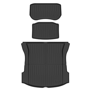 แผ่นรองพื้นรถยนต์แบบเต็มชุด TPE ขึ้นรูป <span class=keywords><strong>3</strong></span> มิติ สำหรับ <span class=keywords><strong>Tesla</strong></span> <span class=keywords><strong>Model</strong></span> Y ป้องกันน้ำ กันลื่น ไร้กลิ่น ทนทานต่อการสึกหรอ ออกแบบพอดีอย่างแม่นยำ ใช้ได้ทุกสภาพอากาศ - Product Image 3