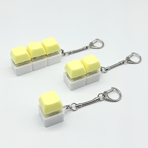 Porte-clés testeur de commutateur mécanique translucide vert lime, jouet anti-stress à clic LED, cadeau de bureau <span class=keywords><strong>pour</strong></span> adultes - Product Image 4