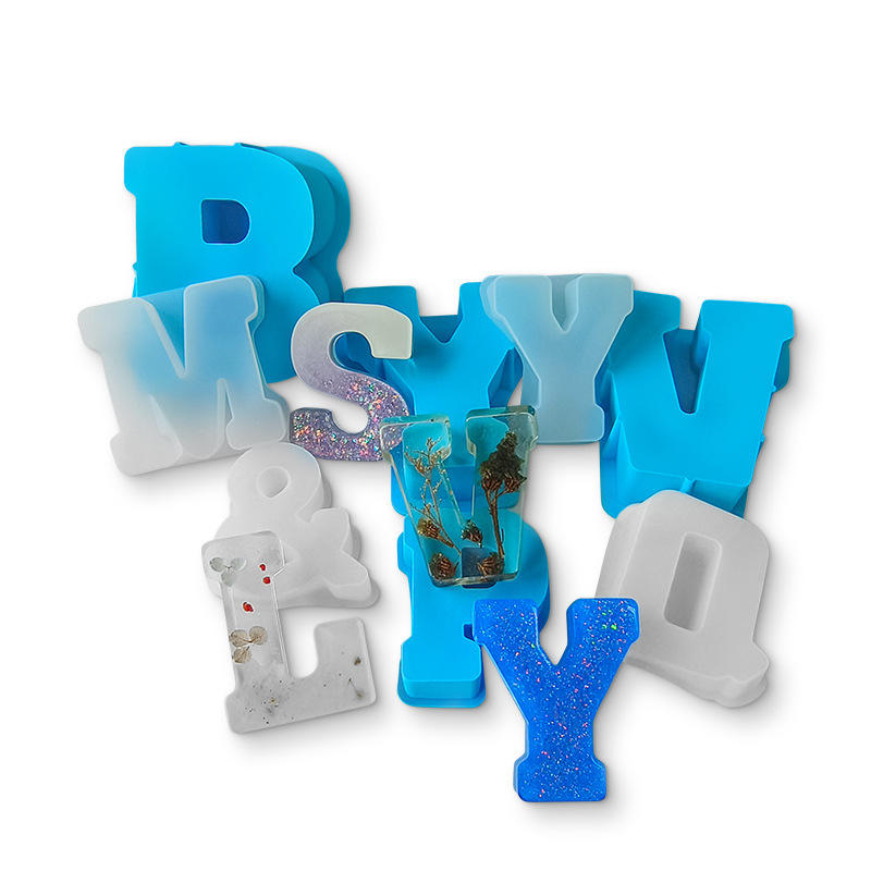 Acheter Moule à Gâteau En Silicone, 26 Cavités, Grandes Lettres De L'alphabet Inversé, Moule à Gâteau, Moules à Muffins, Biscuits, Chocolat, Glaçons