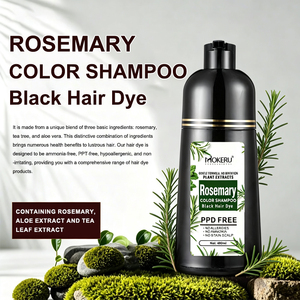Mokeru Shampoo <span class=keywords><strong>Colorante</strong></span> Professionale all'Estratto di Rosmarino, <span class=keywords><strong>Senza</strong></span> PPD e <span class=keywords><strong>Ammoniaca</strong></span>, Tinta Delicata per <span class=keywords><strong>Capelli</strong></span> Neri, Copertura <span class=keywords><strong>Capelli</strong></span> Grigi - Product Image 5