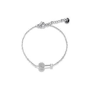 Amy Amy Fashion <b>Bracelet</b> P0038 Silver Plated Chain <b>Ball</b> Zircon Women's Classic Jewelry Gift - Product Image 1