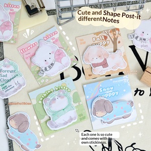 Ins Style Small Animal Series Self Adhesive Reusable <b>Sticky</b> <b>Notes</b> Student Office Cute Memo Pads - Product Image 5