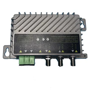 Trasmettitore in fibra ottica 1550nm trasmettitore ottico e ricevitore tipo di alimentazione doppio trasmettitore tv via cavo 10dbm