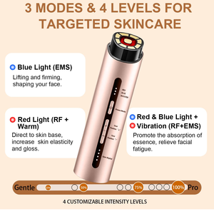 Heated Warm <b>Vibration</b> Eye Face Massager <b>Wand</b> Pen Electric Anti-Aging Firm Skin Tool Home Use Enhances Lip Skin Tightening - Product Image 2