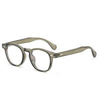 Gafas TR90 Modernas con Protección Anti-Luz Azul, Montura Completa Ovalada, Lentes de Resina, Espejo Plano, Montura Óptica