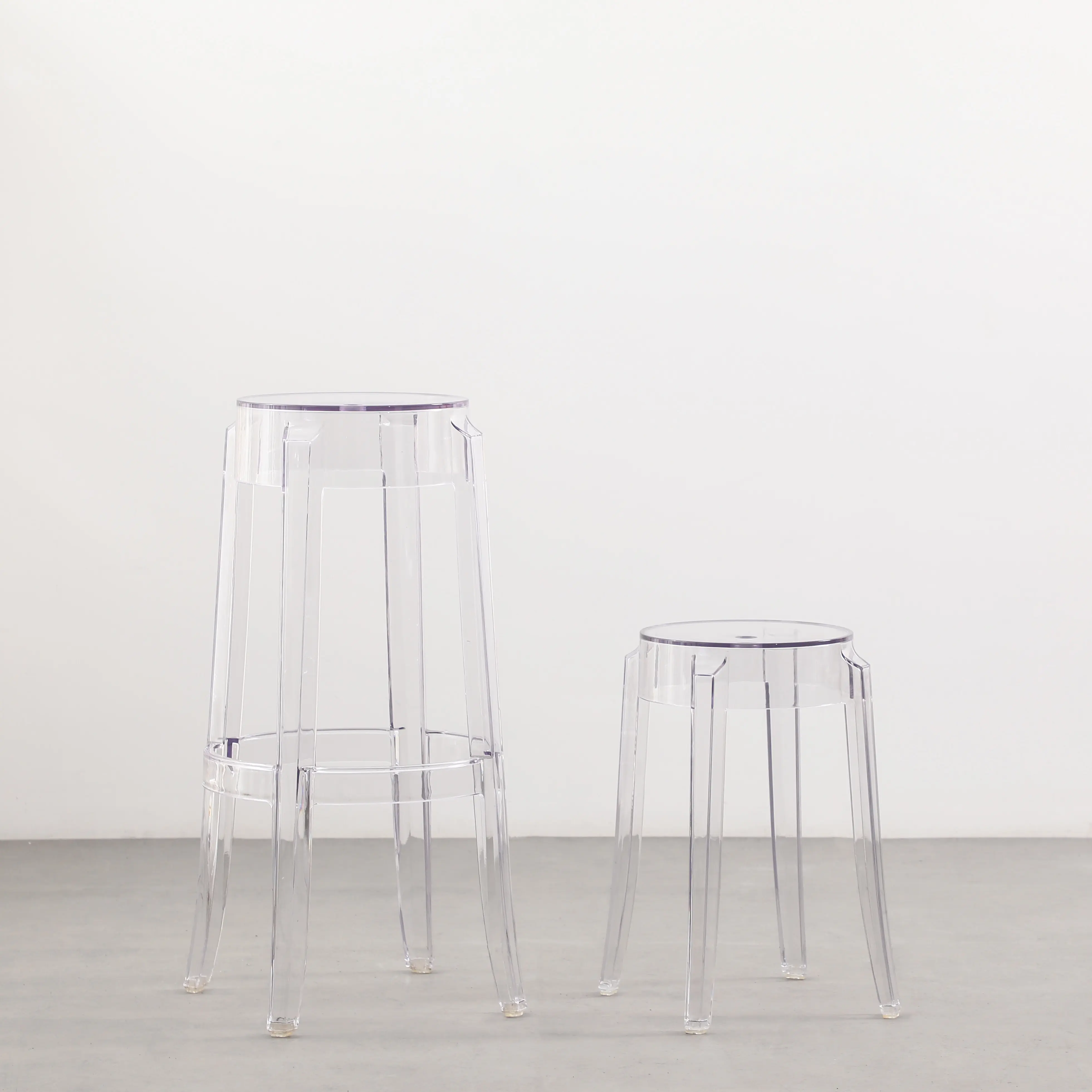 Cadeira transparente de plástico para jantar, cadeira transparente de cristal transparente para jantar, novo, 2020