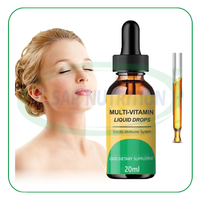 Ausreson Liquide de Soutien Immunitaire Matin Multivitamines Supplément Minéral Organique Multi Vitamines Liquide Multivitamines Gouttes