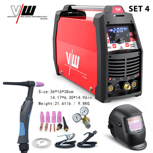 Soldadora TIG <span class=keywords><strong>de</strong></span> Arco <span class=keywords><strong>de</strong></span> Argón VECTOR AC DC con Pulsos, 220V, Inversor IGBT, para Aluminio, Casco <span class=keywords><strong>de</strong></span> Soldadura, Serie London2400 - Product Image 5