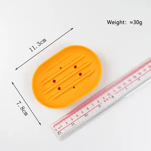 Support à Savon en Silicone Flexible et Écologique, Motif Dessin Animé, Fixation Murale pour Maison, Douche, Voyage, Randonnée, Cuisine, Hôtel - Product Image 5
