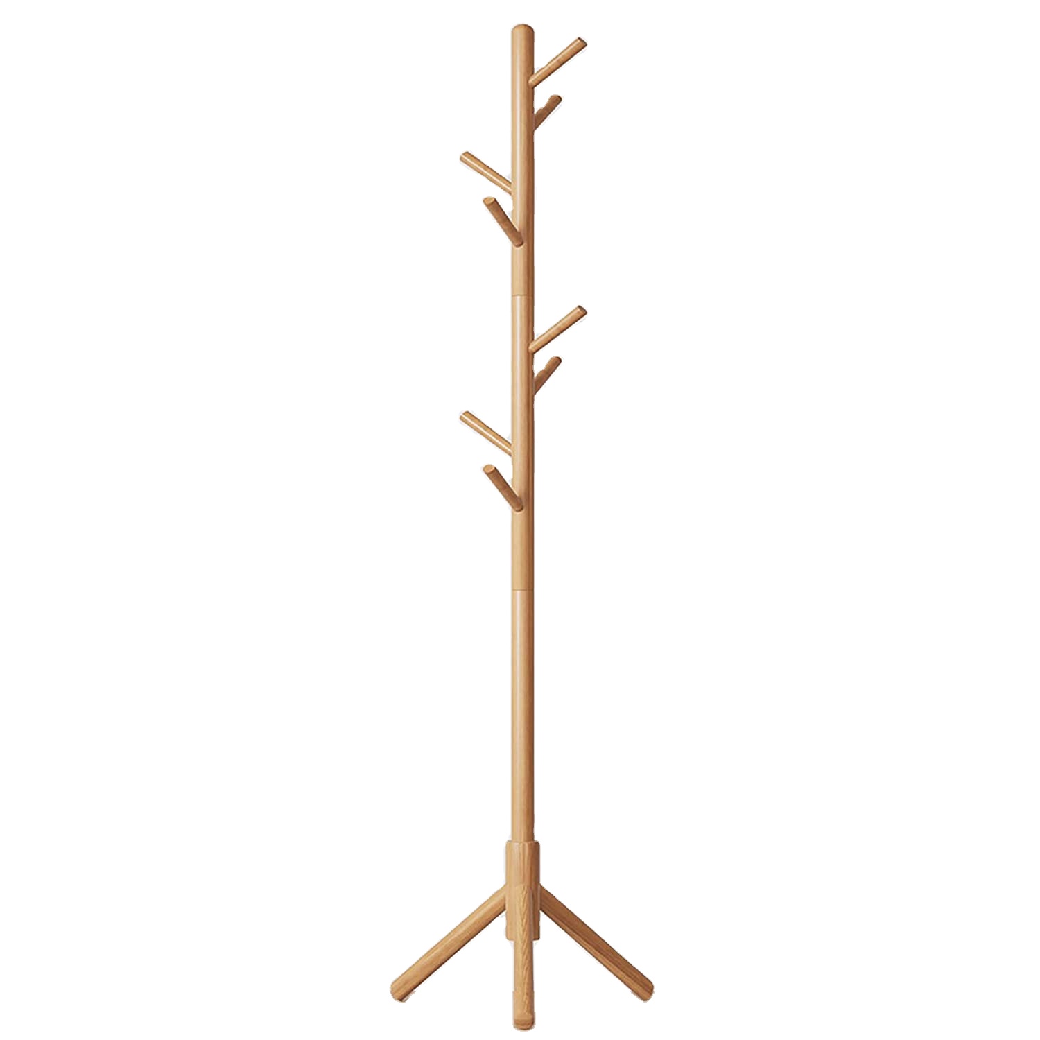 Antique simple design Easy to install solid wood coat rack coat hangers wooden cloth rack