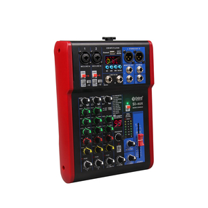 Mixer <span class=keywords><strong>Audio</strong></span> 4 saluran Amplifier konsol DJ rumah profesional dengan antarmuka <span class=keywords><strong>Audio</strong></span> untuk Karaoke dan perekaman PC - Product Image 1
