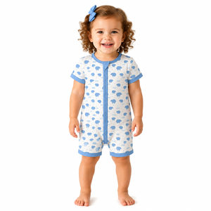 Lokaler Lagerbestand Kinder-Strampler 0-2 Jahre Baby-Strampler Umweltfreundliche Hochwertige Baby-Bambus-Pyjamas Individuell Bedruckte Neugeborenen-Bodys - Product Image 1
