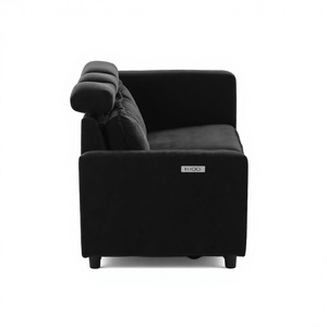 Sofá Reclinable de 3 Plazas al por Mayor, Sofá Reclinable de Chenilla con Interfaz USB y Botones para Sala de Estar/Cine en Casa - Product Image 2