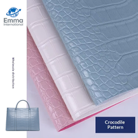 Simili cuir PVC à motif crocodile, épaisseur 1,1 mm, largeur 137 cm, cuir synthétique gaufré pour sacs à main, sacs fourre-tout