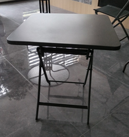Table à manger pliante moderne en métal pour la décoration intérieure, portable, imperméable et durable, idéale pour la salle à manger