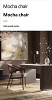 2026 Neuer Vintage-Stil Massivholz Esszimmerstuhl Hotel & B&B Designer-Stil Loungesessel Armlehnstuhl mit Rückenlehne