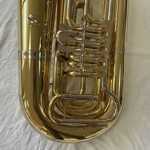 Professional playing OEM manufacture higher quality yellow brass rotary tuba - Product Image 3