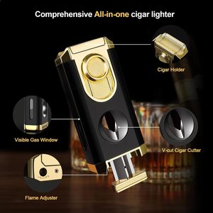 Đèn khò đa năng cao cấp DEBANG, có thể tùy chỉnh logo, phụ kiện xì gà, bật lửa chống gió, quà tặng - Product Image 3