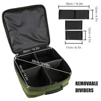 SNEDA Oxford Étui Portable pour Moulinet de Pêche 37*37*15cm avec Fermeture Éclair et Poignée Supérieure, Sac de Rangement pour Accessoires de Pêche