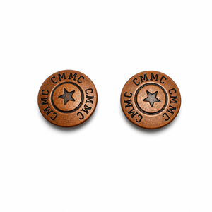 Botón de Metal de Cuatro Partes con Cierre a Presión y Logotipo de Marca Personalizado, Botón de Aleación de Zinc Plateado para Ropa de Hombre - Product Image 1
